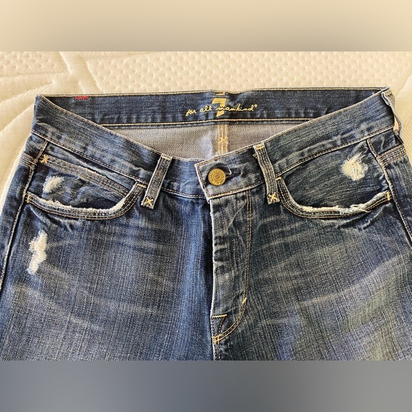 EUC 7 For All Mankind Jagger low rise bootcut women’s jeans size 28 - Picture 3 of 7